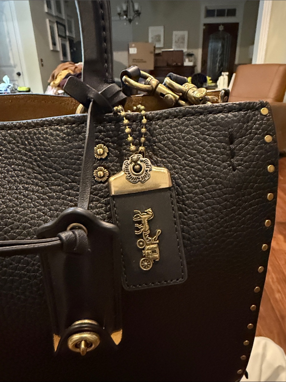 NWT Coach 1941 Rogue with Rivets Black #30457 - Picture 2 of 12